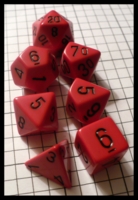 Dice : Dice - Dice Sets - Chessex Opaque Red w Black Nums - Ebay June 2010